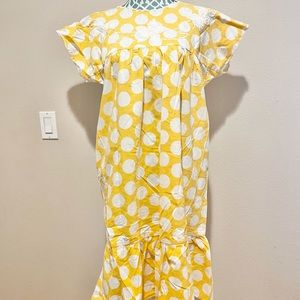 Vintage Yellow Polka Dot Duster Dress
